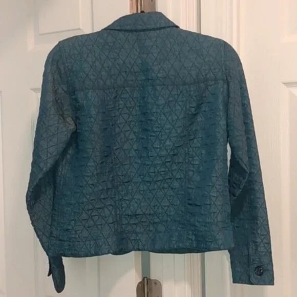 Coldwater Creek Crinkle Diamond Quilted Jacket - Picture 4 of 16